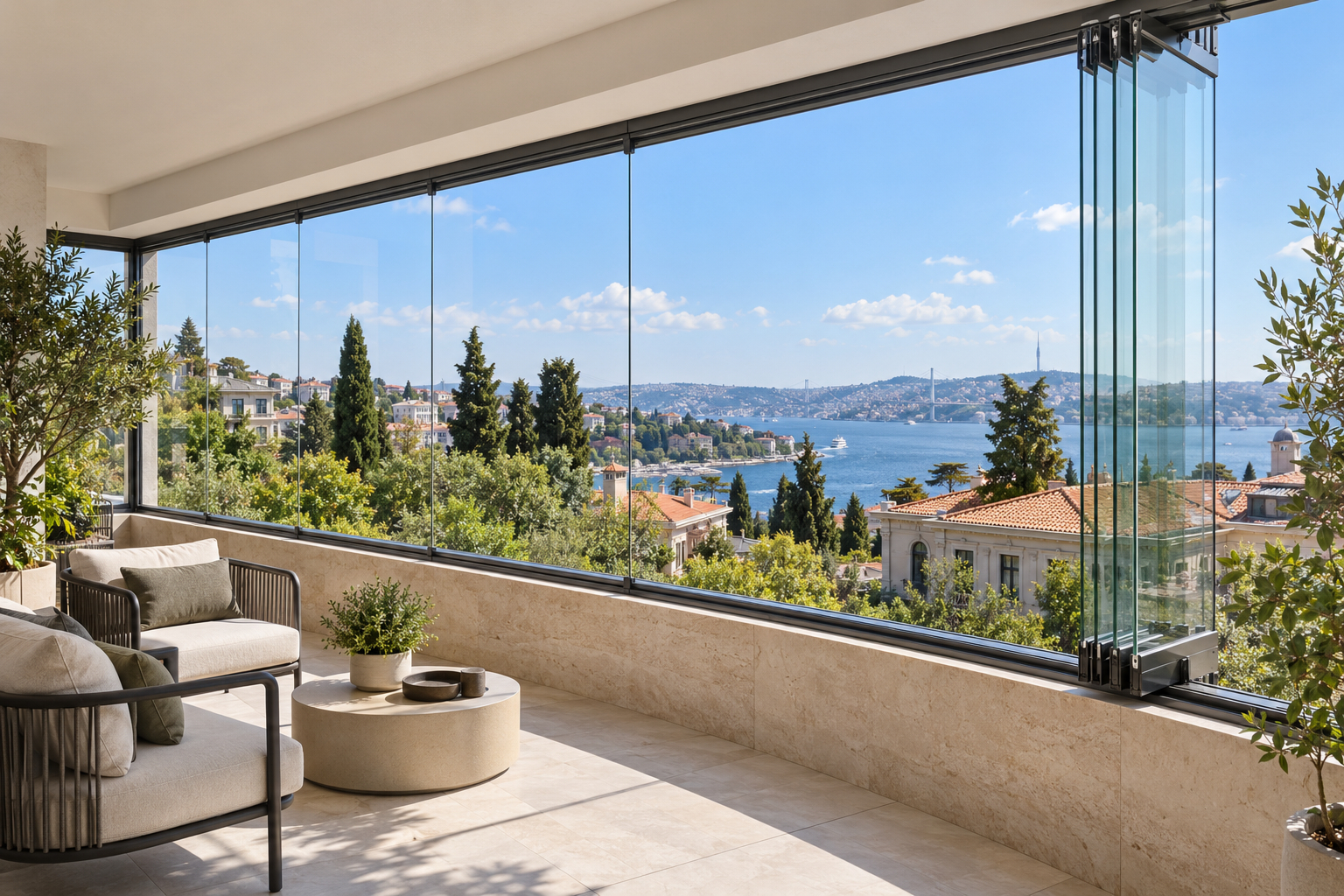 Frameless Glass Balcony